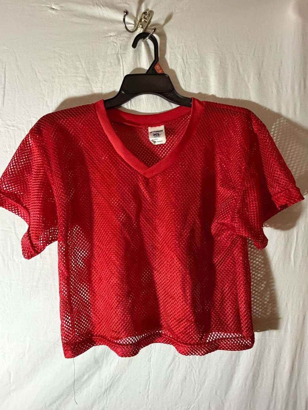 Champro Sports Youth XL Red Mesh Football Practice Jersey T-Shirt 100% Polyester
